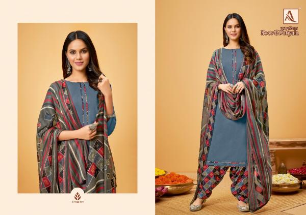 Alok Noor E Patiyala 18 Printed Cotton Patiyala Dress Material